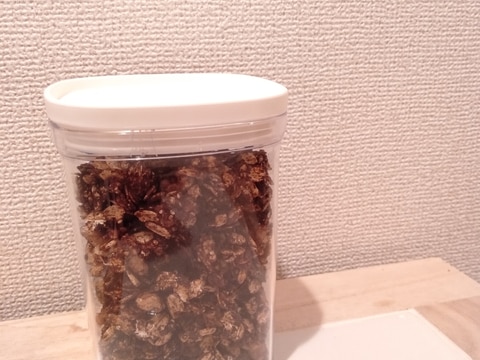【ノンオイル】オートミールココアグラノーラ